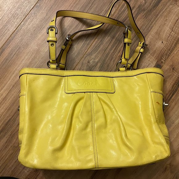 Coach Bags Coach Yellow Purse And Wallet Set Poshmark